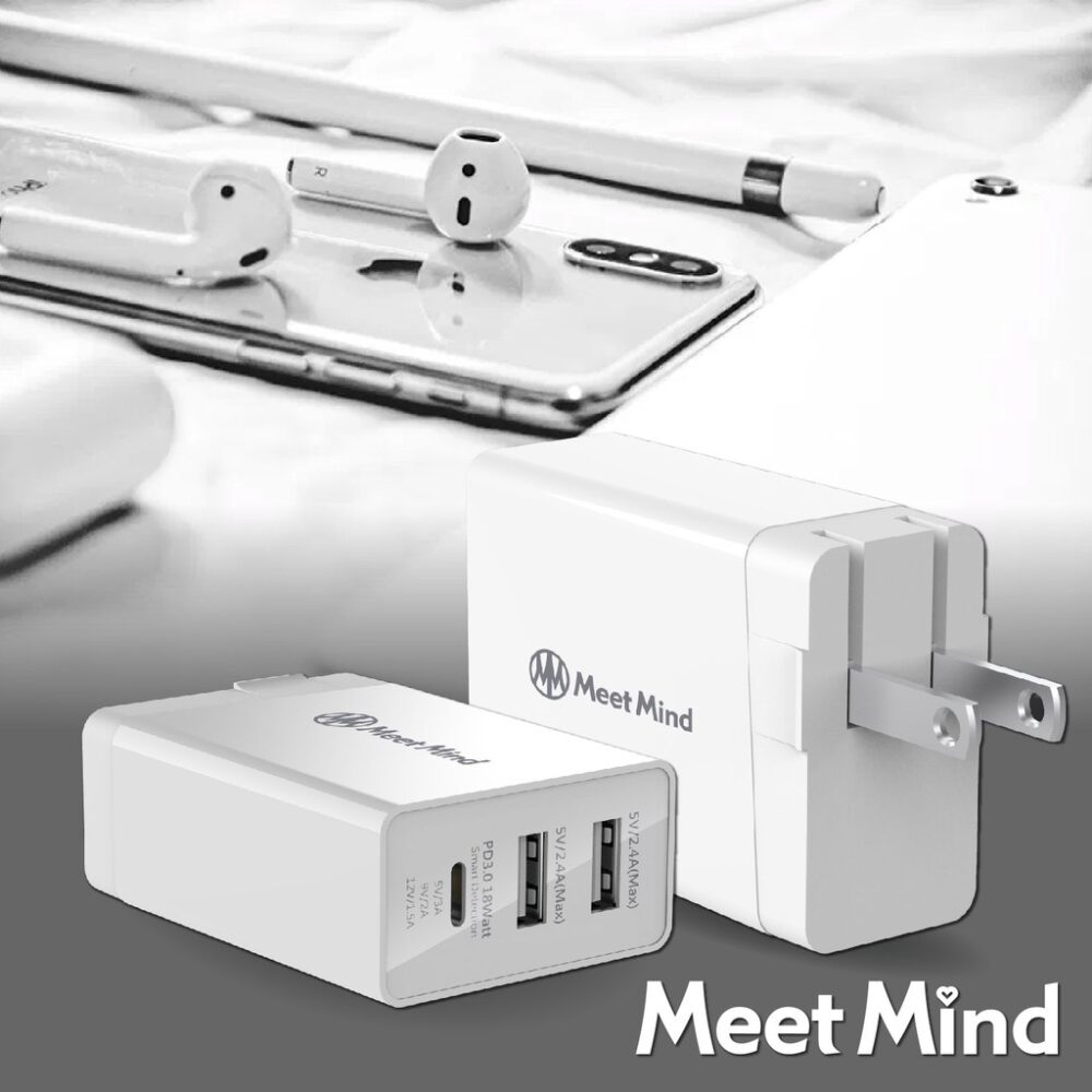 Cục sạc điện thoạ│Sạc nhanh Meet Mind PD+QC 3.0 30W│HOWMAI｜Rất tốt để mua trong và ngoài nước