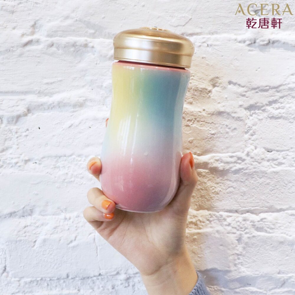 thương hiệu bình nước│Cốc cầm tay chiếc cốc ngọt ngào (Lam nhạt)│HOWMAI｜Rất tốt để mua trong và ngoài nước