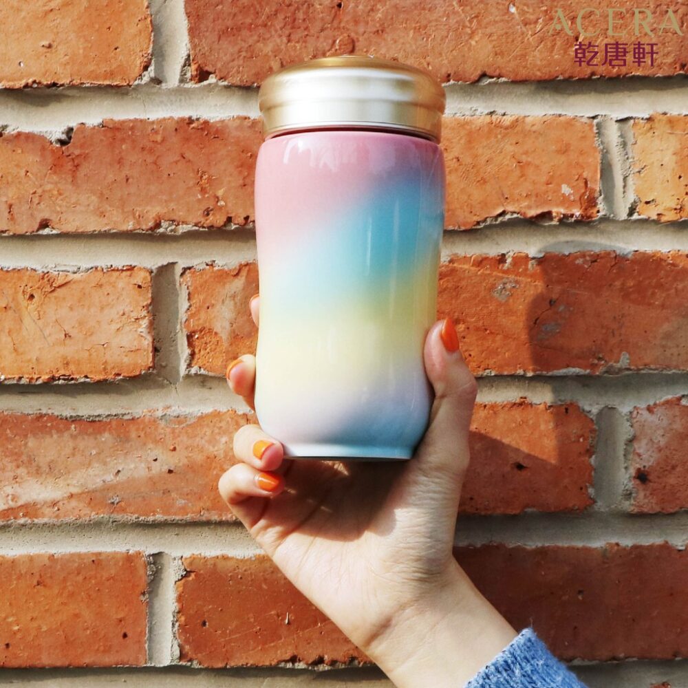 thương hiệu bình nước│Cốc hạnh phúc thật gần (hồng phấn)│HOWMAI｜Rất tốt để mua trong và ngoài nước