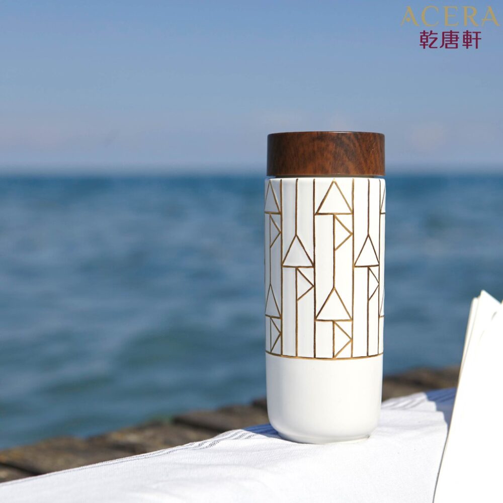thương hiệu bình nước│5Cốc cầm tay Dream (đen mờ vẽ vàng)│HOWMAI｜Rất tốt để mua trong và ngoài nước