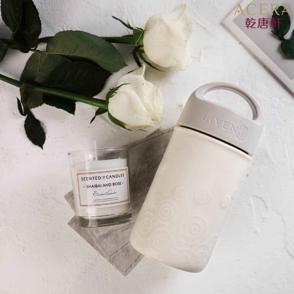 thương hiệu bình nước│cốc cầm tay lục đồng tâm (Vải lanh Matt)│HOWMAI｜Rất tốt để mua trong và ngoài nước