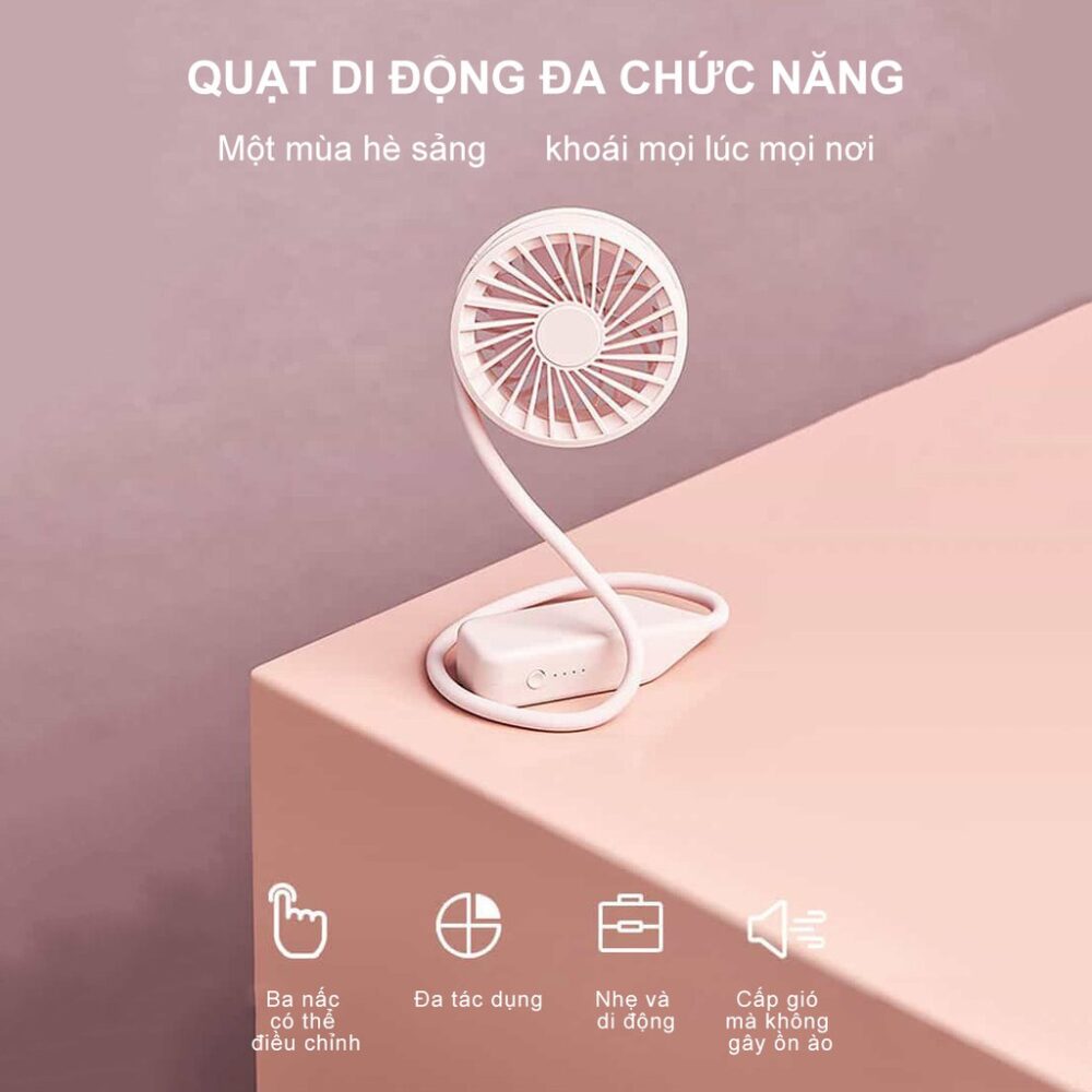 Quạt Halter cầm tay mini đa chức năng│HOWMAI｜Rất tốt để mua trong và ngoài nước