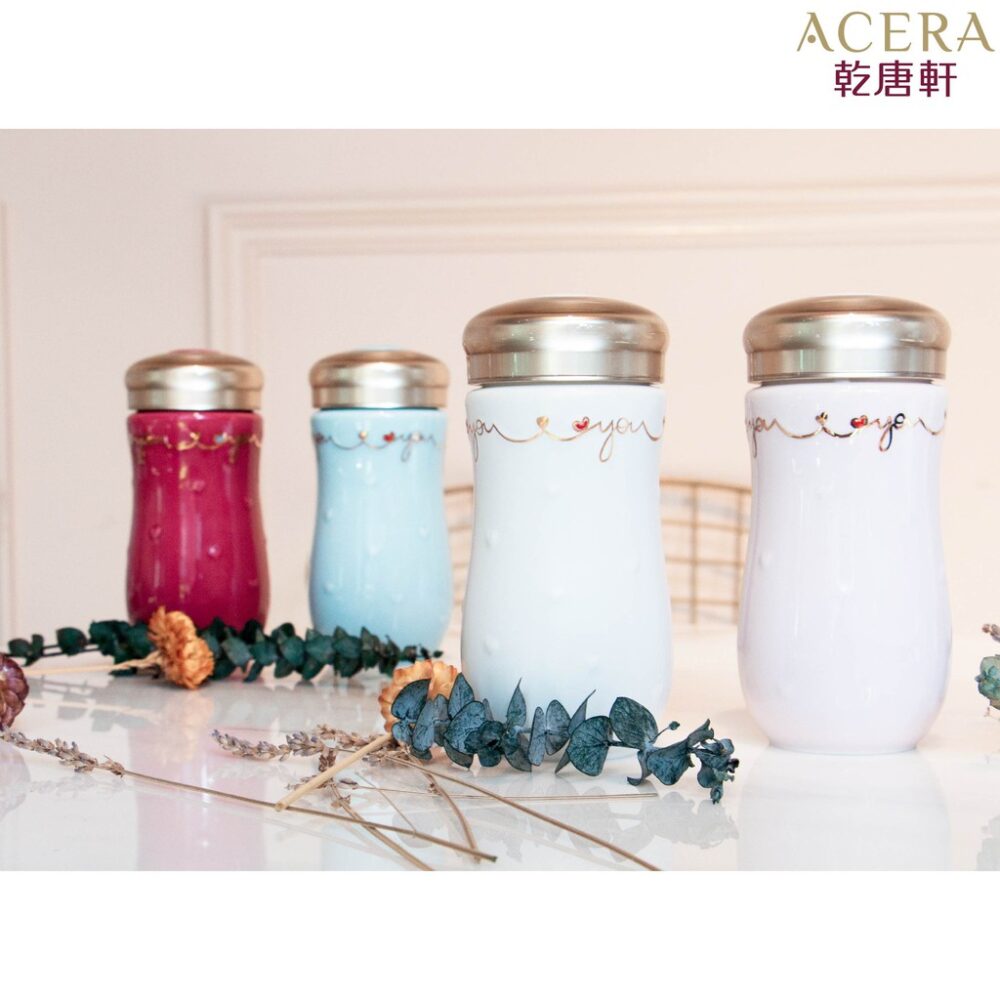 thương hiệu bình nước│cốc cầm tay tâm đầu ý hợp (Hồng vàng)│HOWMAI｜Rất tốt để mua trong và ngoài nước