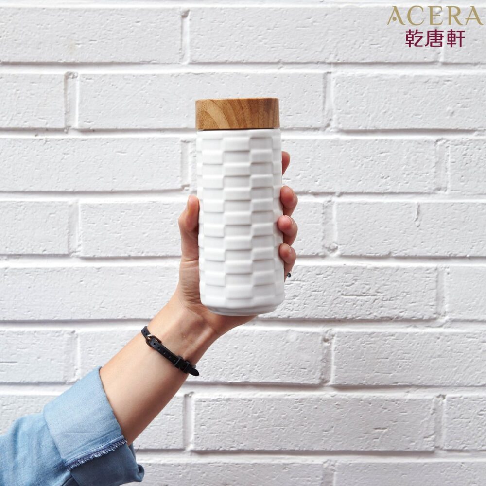 thương hiệu bình nước│cốc cầm tay hợp nhất (trắng ngà)│HOWMAI｜Rất tốt để mua trong và ngoài nước